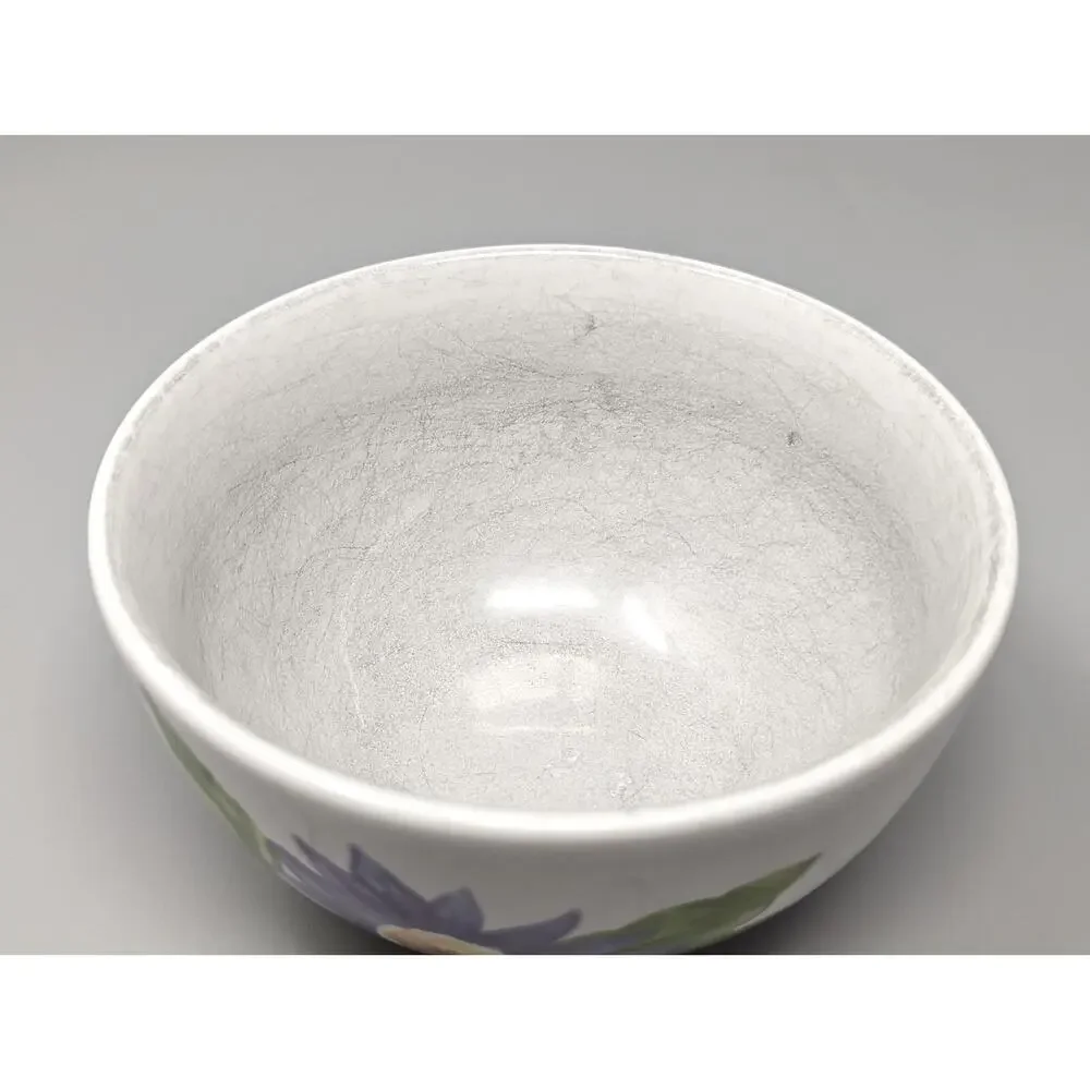 Pfaltzgraff Emma Fruit Dessert Snack White Floral Small Bowls 4.5